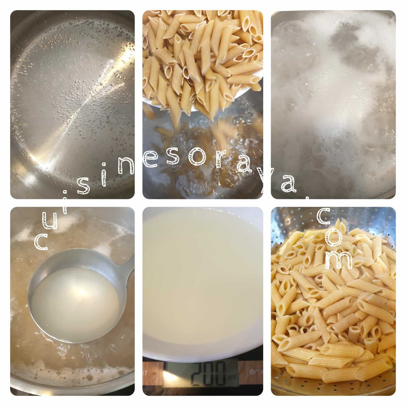 Gratin de pâte, viande, épinards à la crème ricotta