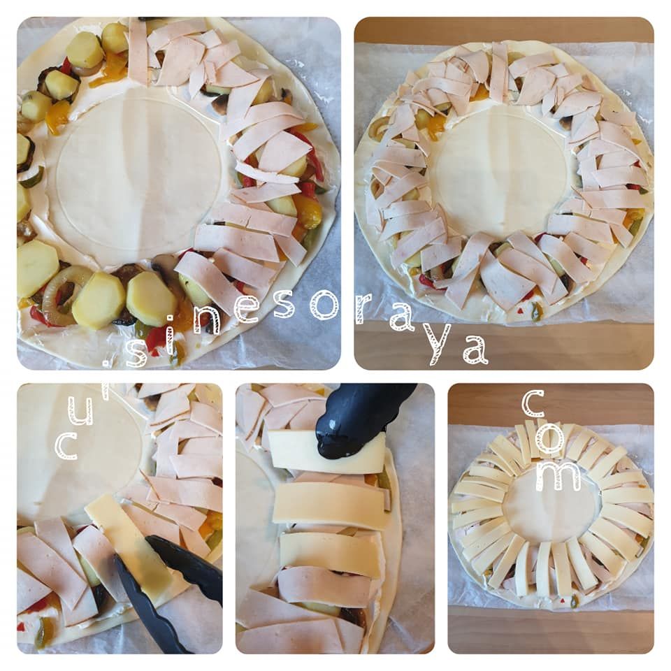 Couronne feuilletée à la raclette