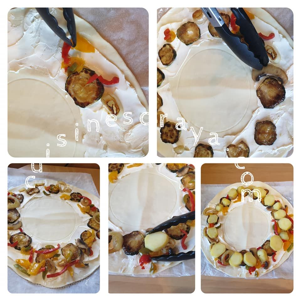 Couronne feuilletée à la raclette