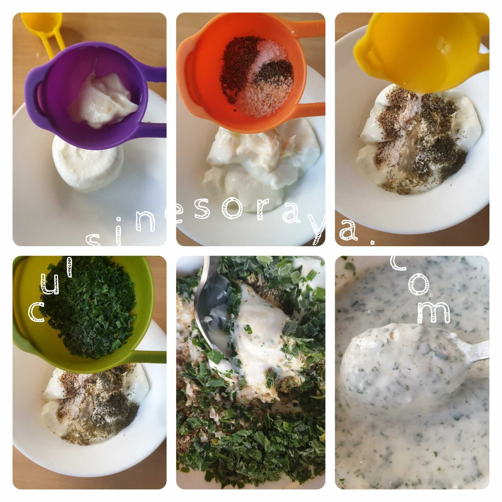Brochette de poulet mariné au four / Brochette de légumes au four avec sa sauce au yaourt