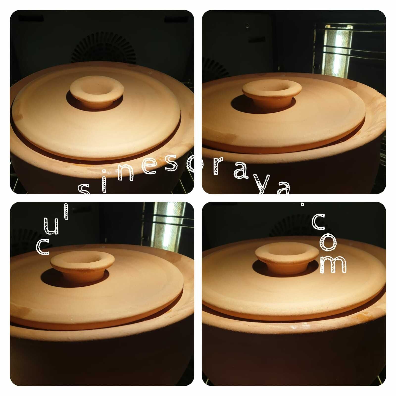 Tajine de boeuf, pomme de terre au four