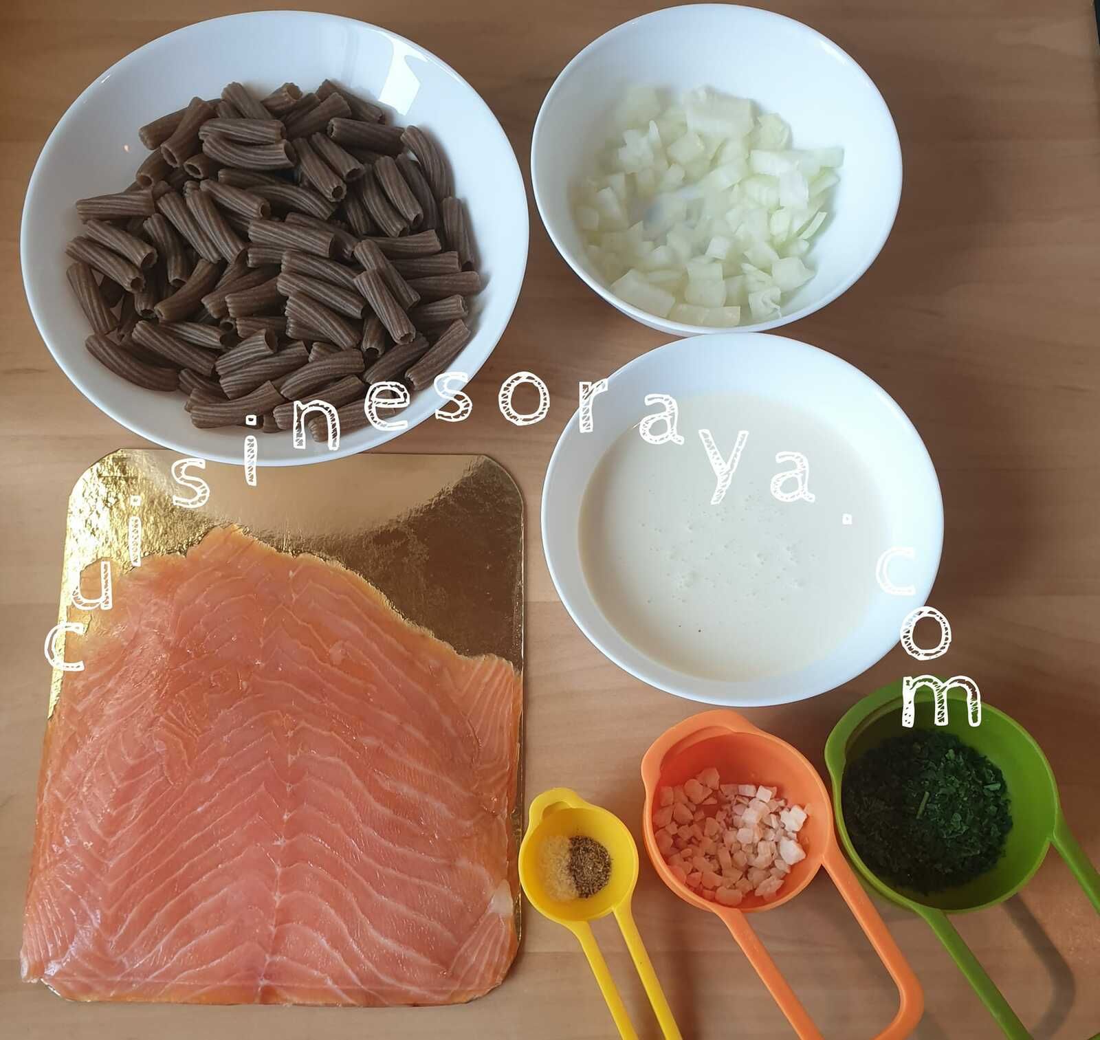 Tortiglioni au saumon fumé