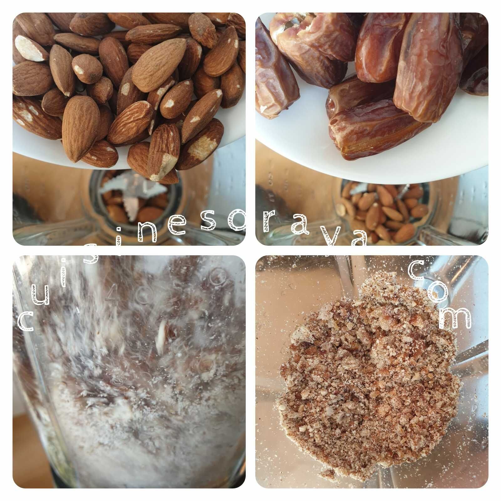 Smoothies avocat, amandes et dattes