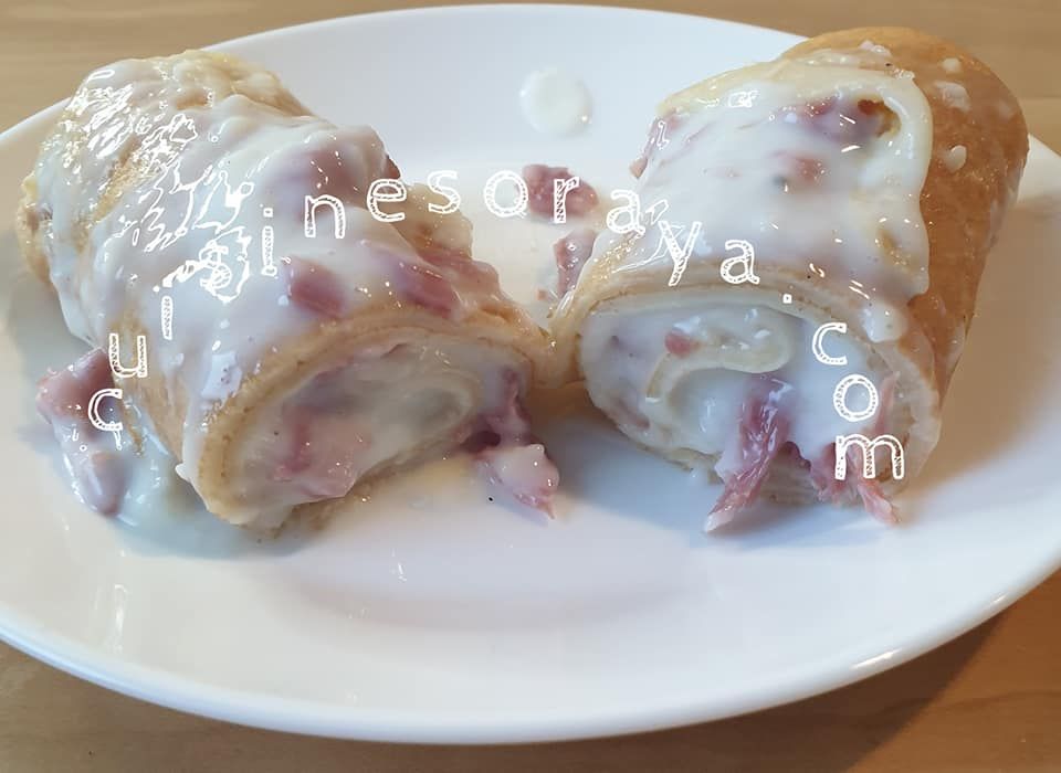 Crêpes au jambon à la sauce Mornay (diététique) - Sans résidu