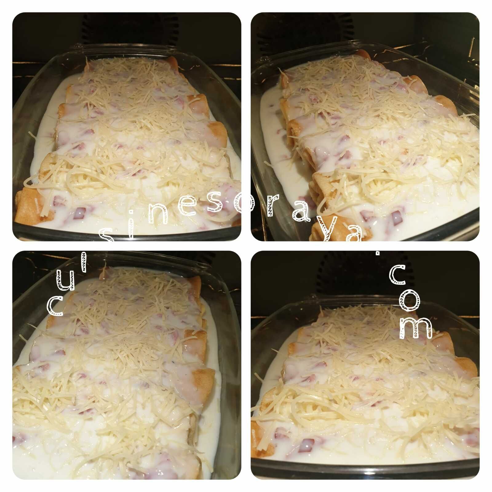 Crêpes au jambon à la sauce Mornay (diététique) - Sans résidu