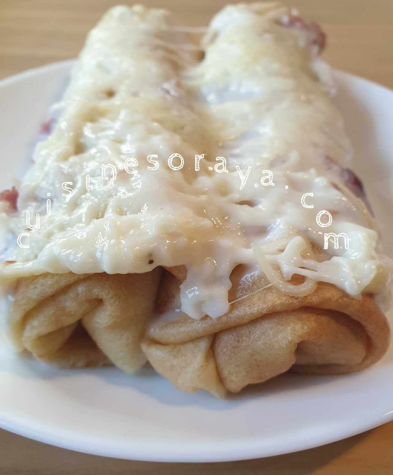 Crêpes au jambon à la sauce Mornay (diététique) - Sans résidu