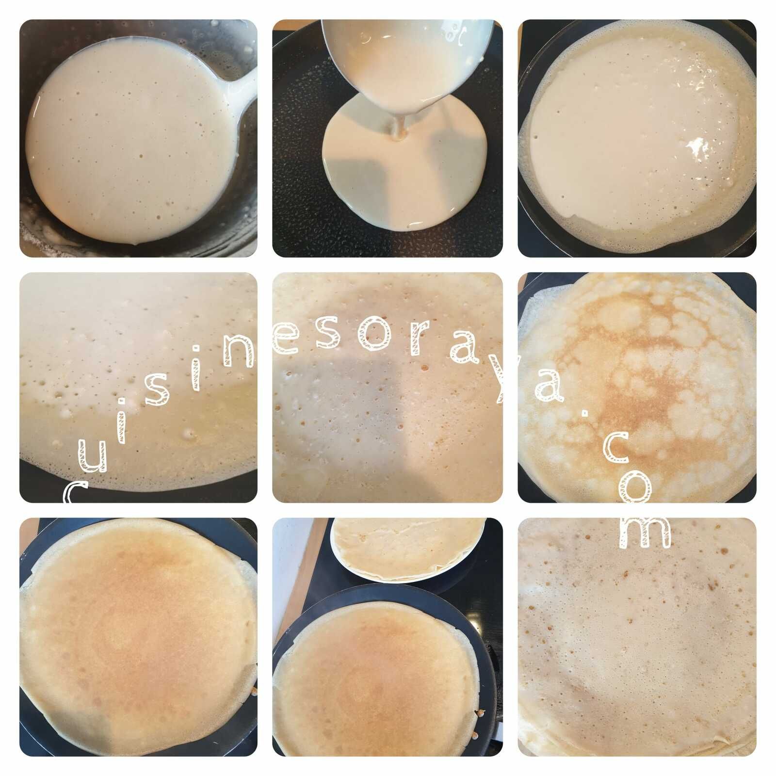 Crêpes au jambon à la sauce Mornay (diététique) - Sans résidu