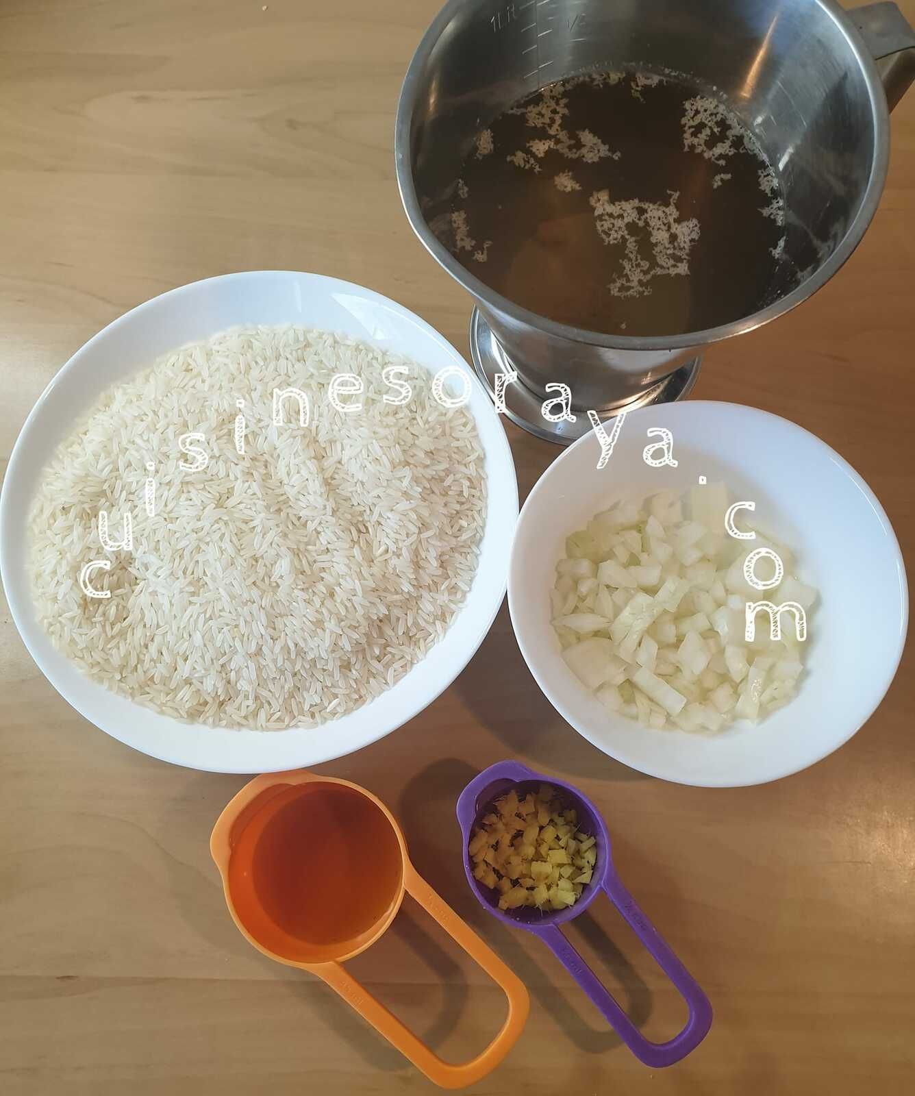 Riz thaï à l'asiatique