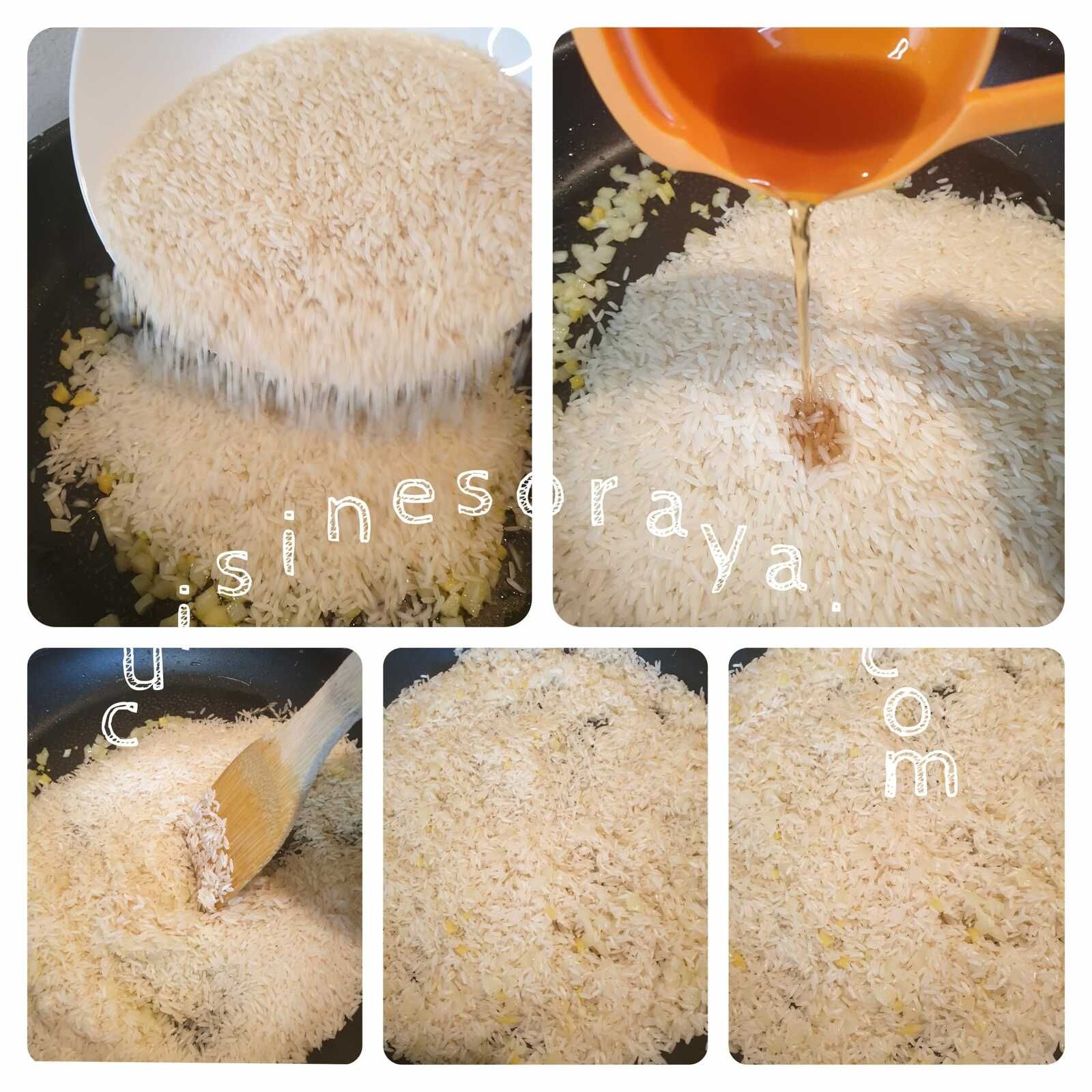 Riz thaï à l'asiatique