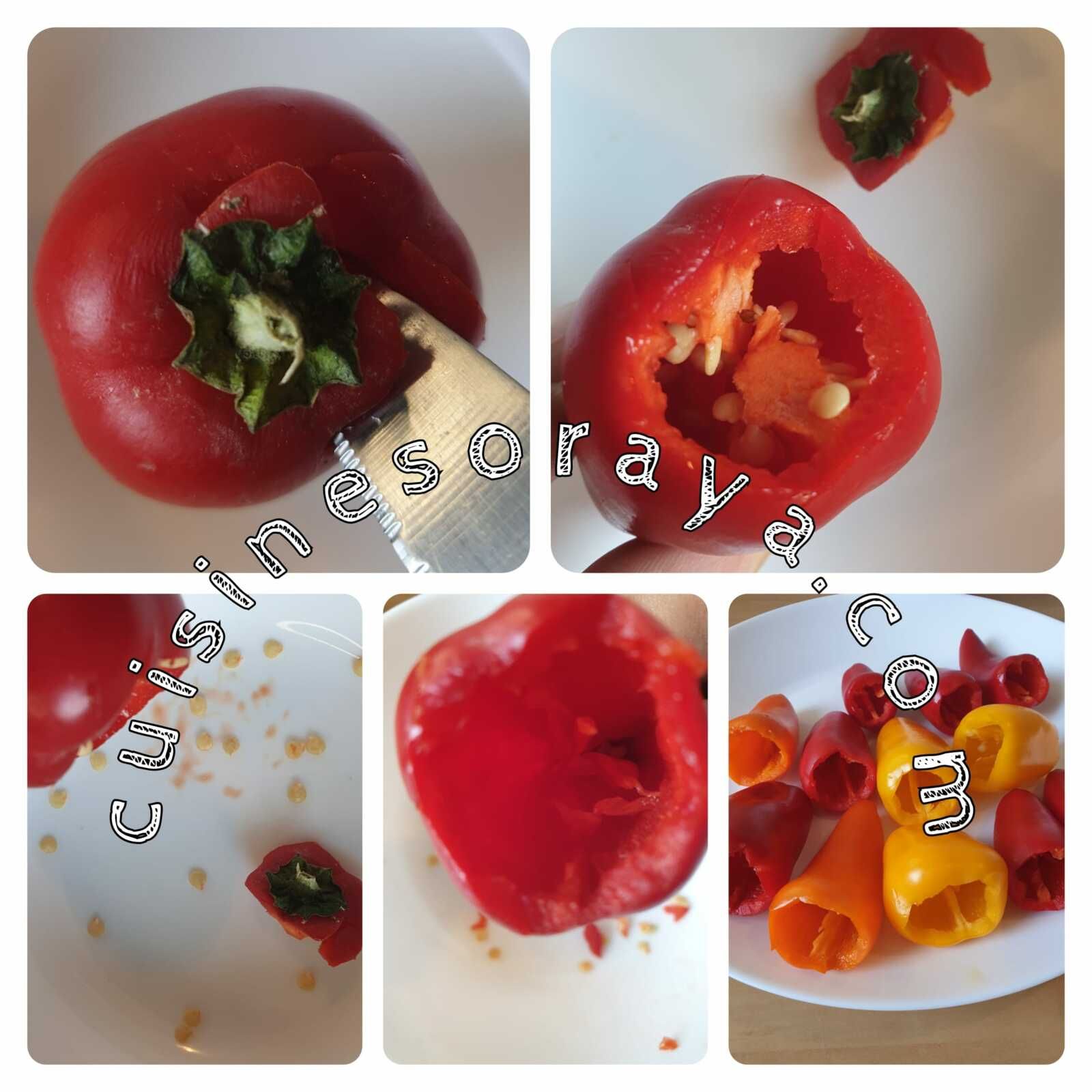 Mini poivrons farcis à la crème de thon