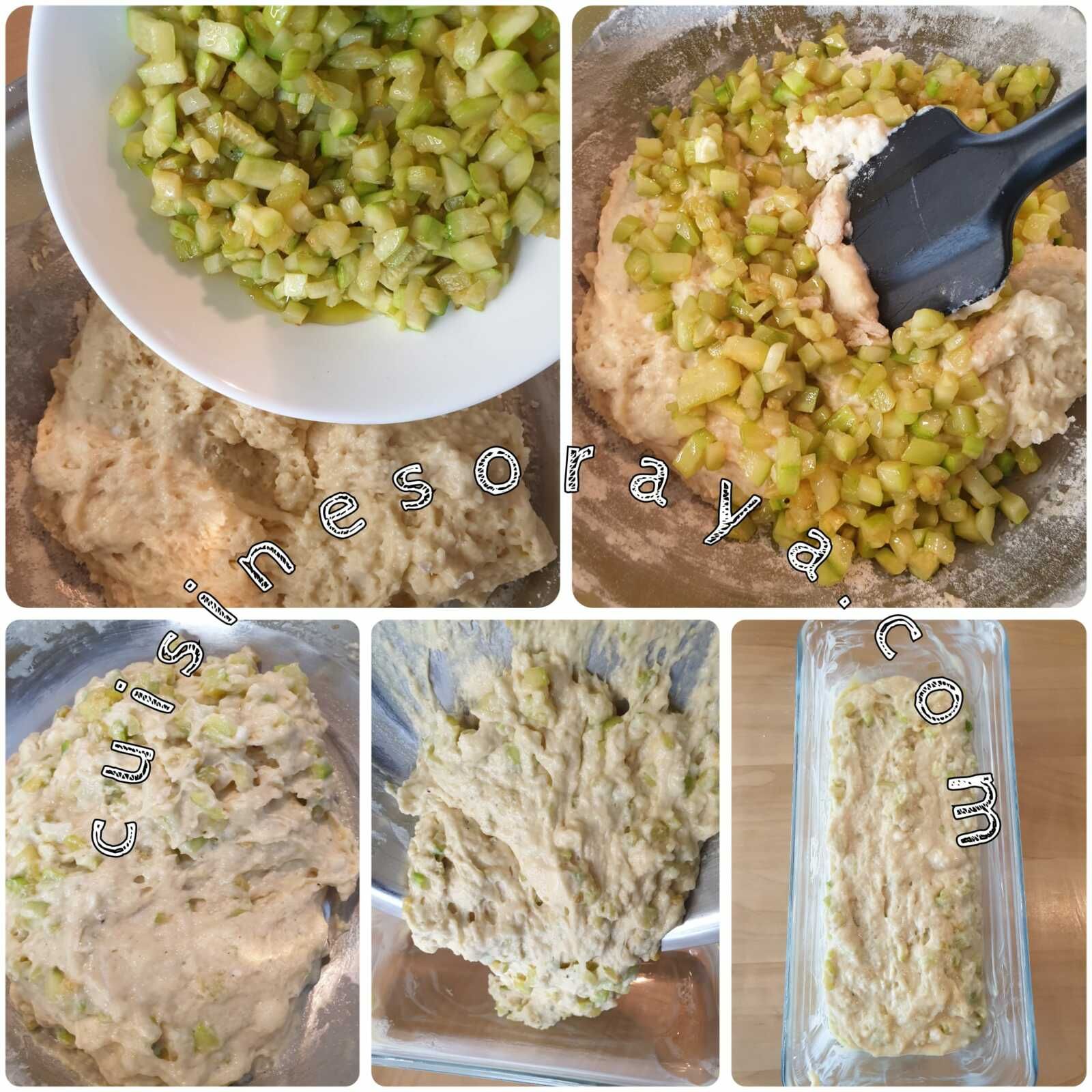 Cake aux courgettes et chèvre