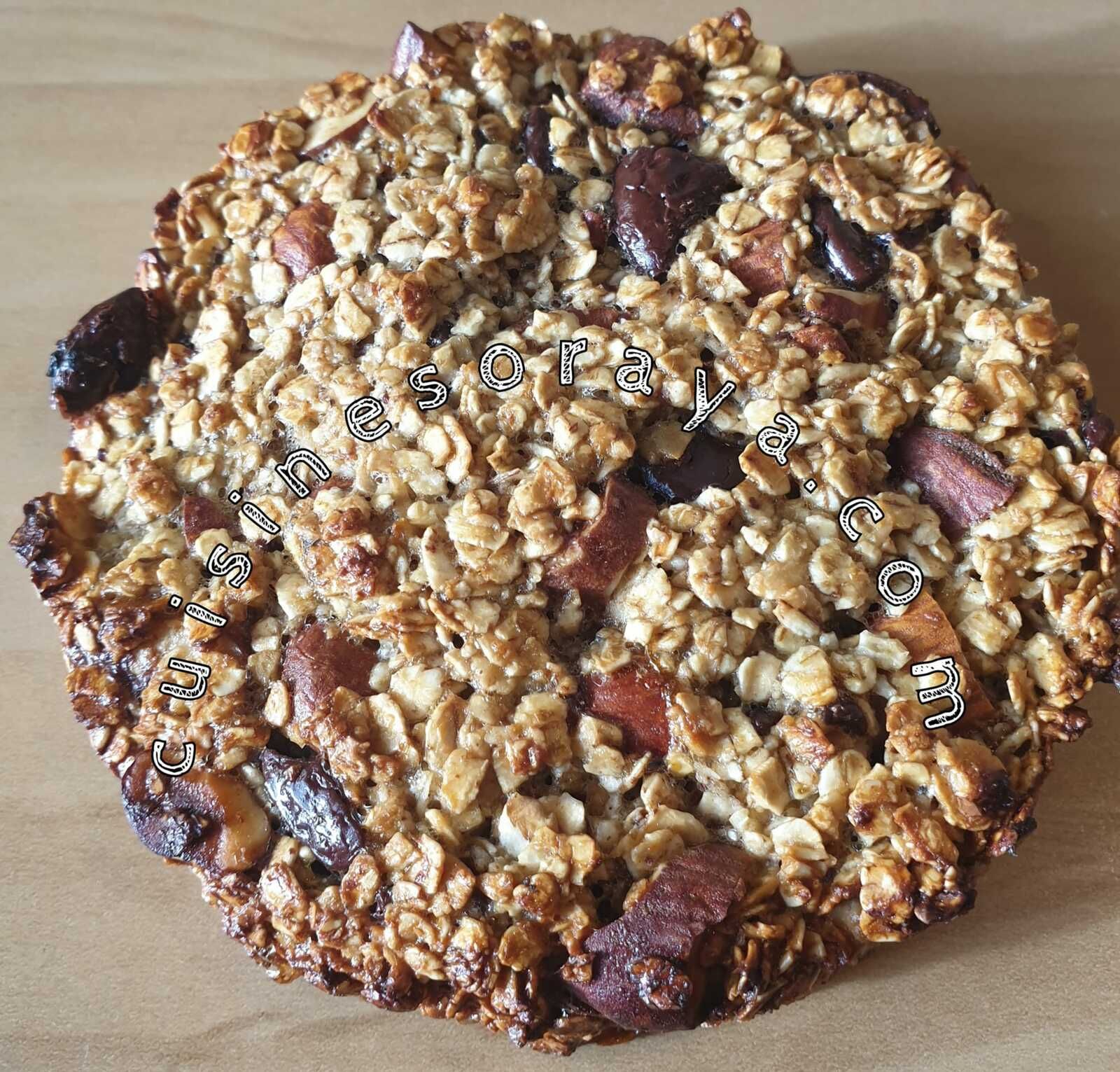 Palet aux flocons d'avoine amandes et chocolat