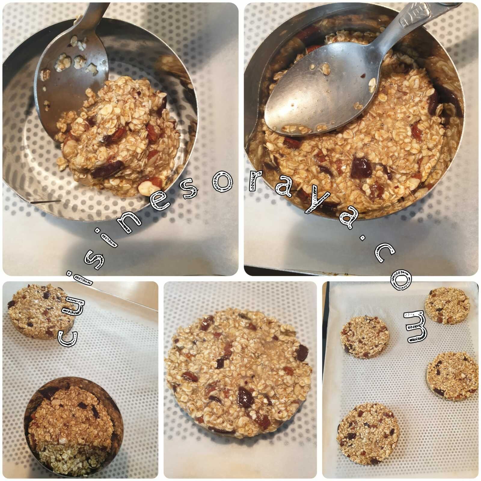 Palet aux flocons d'avoine amandes et chocolat