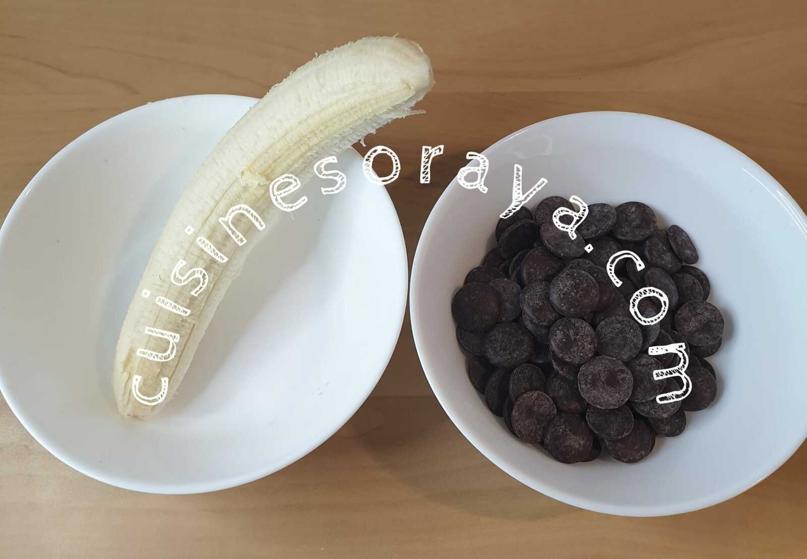 Choco/Banane avec 2 ingrédients