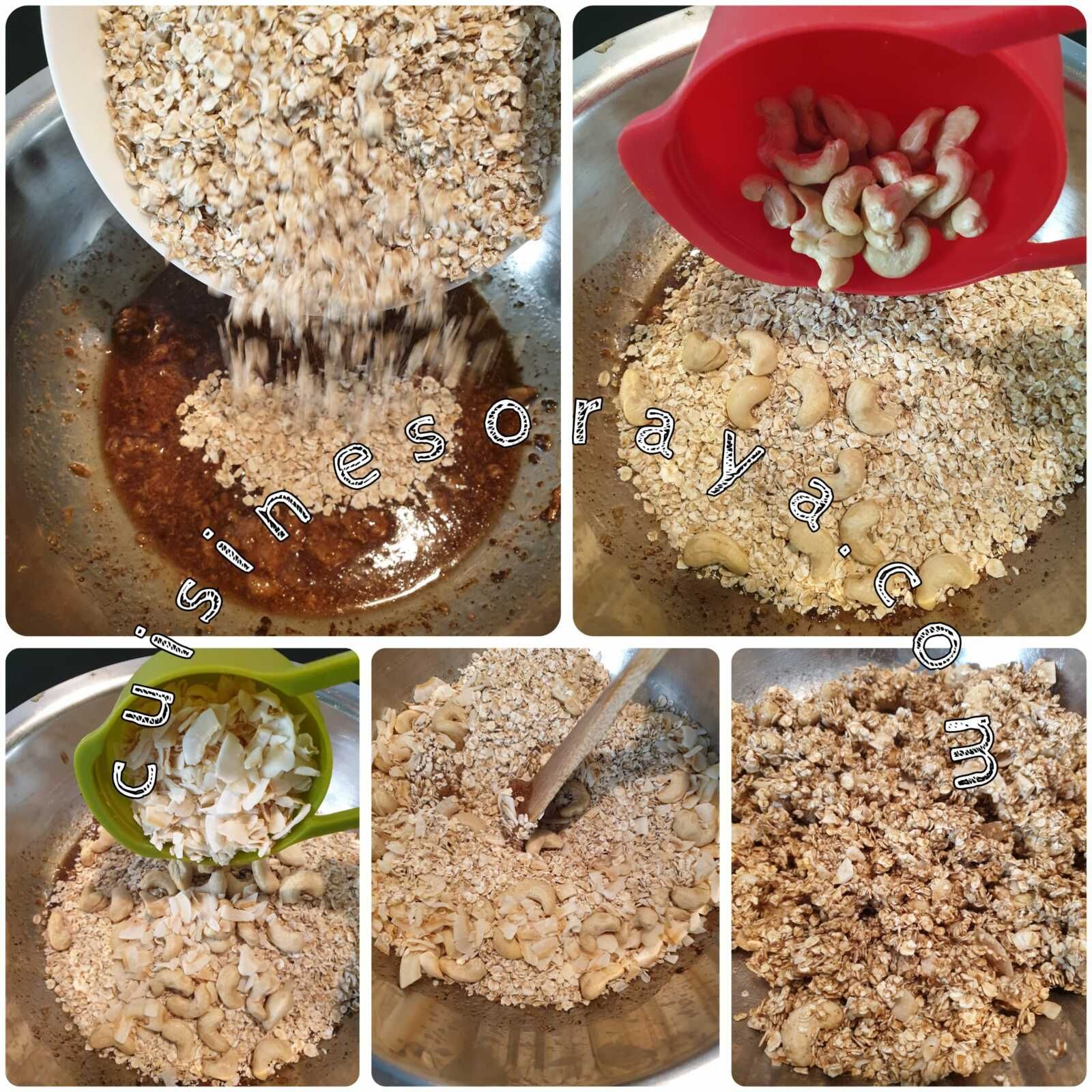 Muesli aux noix de cajou, coco et chocolat