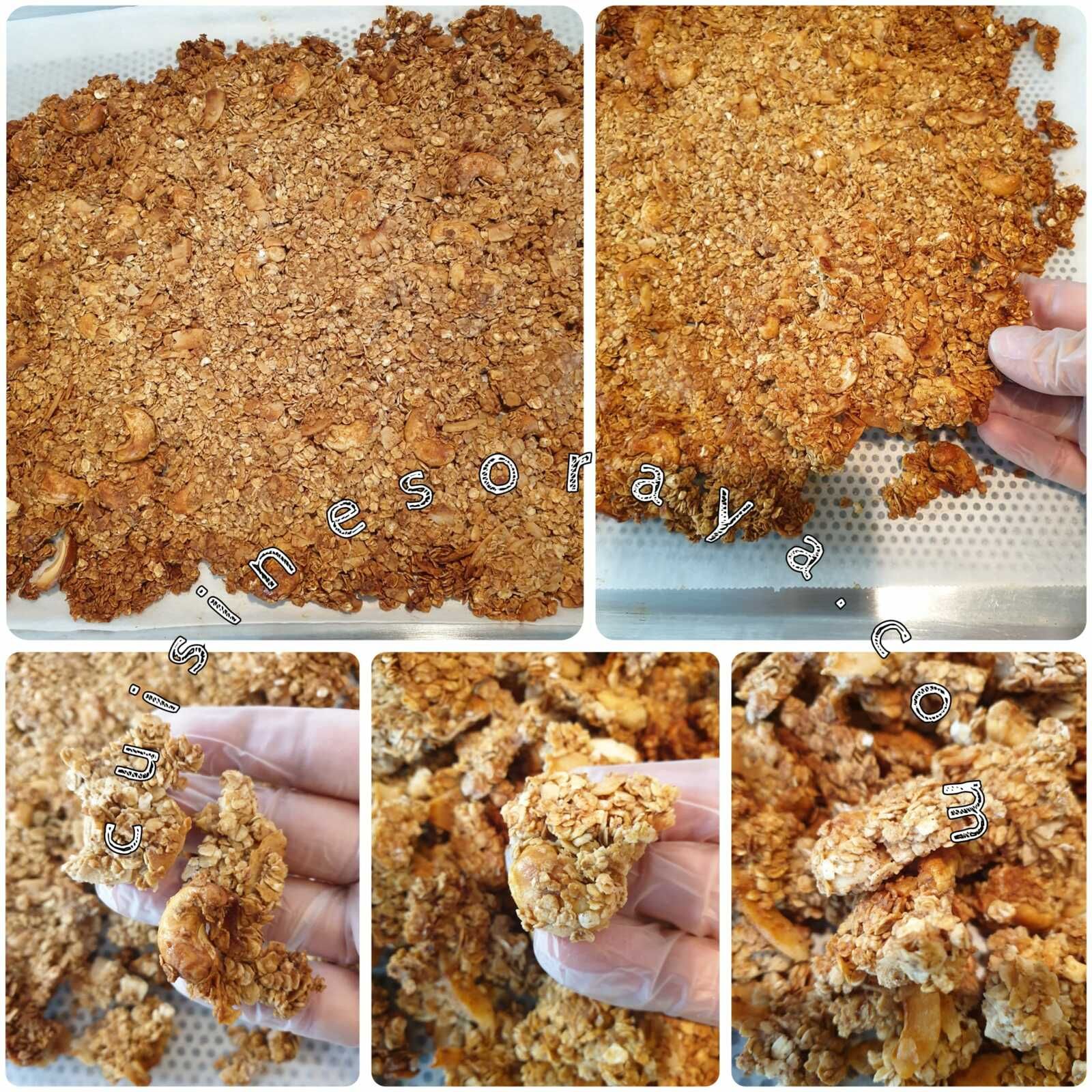 Muesli aux noix de cajou, coco et chocolat