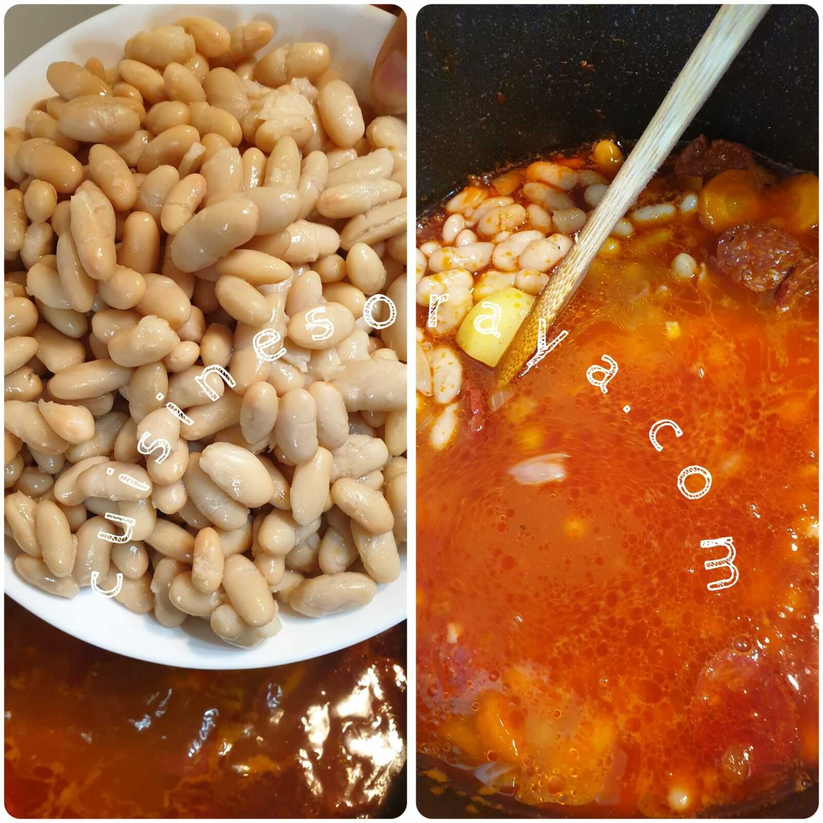 Haricots blancs au chorizo