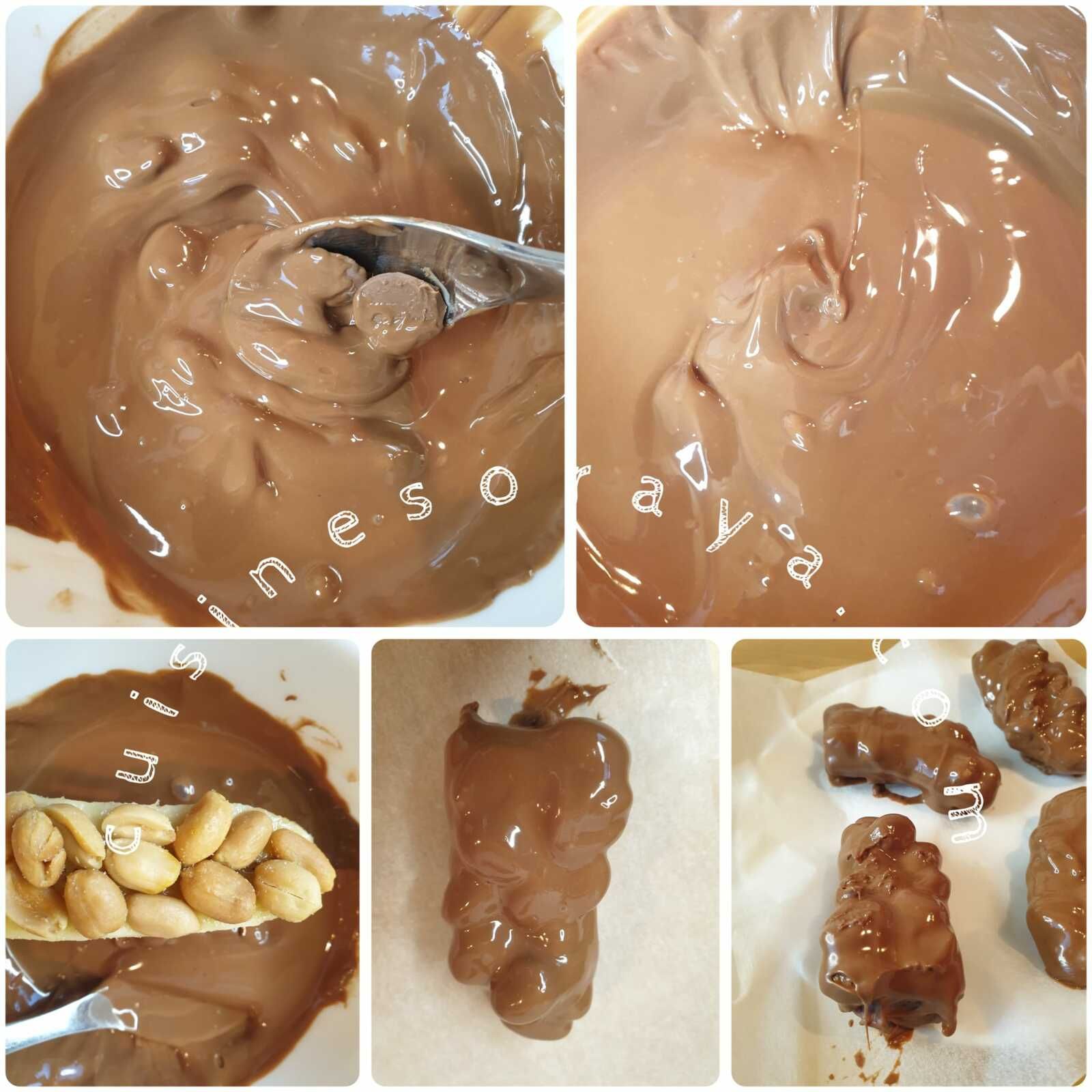 Bouchée choco banane cacahuète