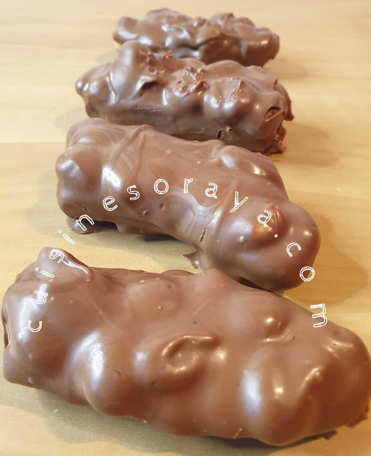 Bouchée choco banane cacahuète