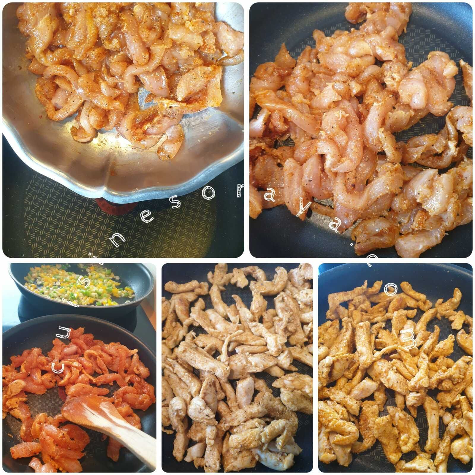 Linguine au poulet façon toscane