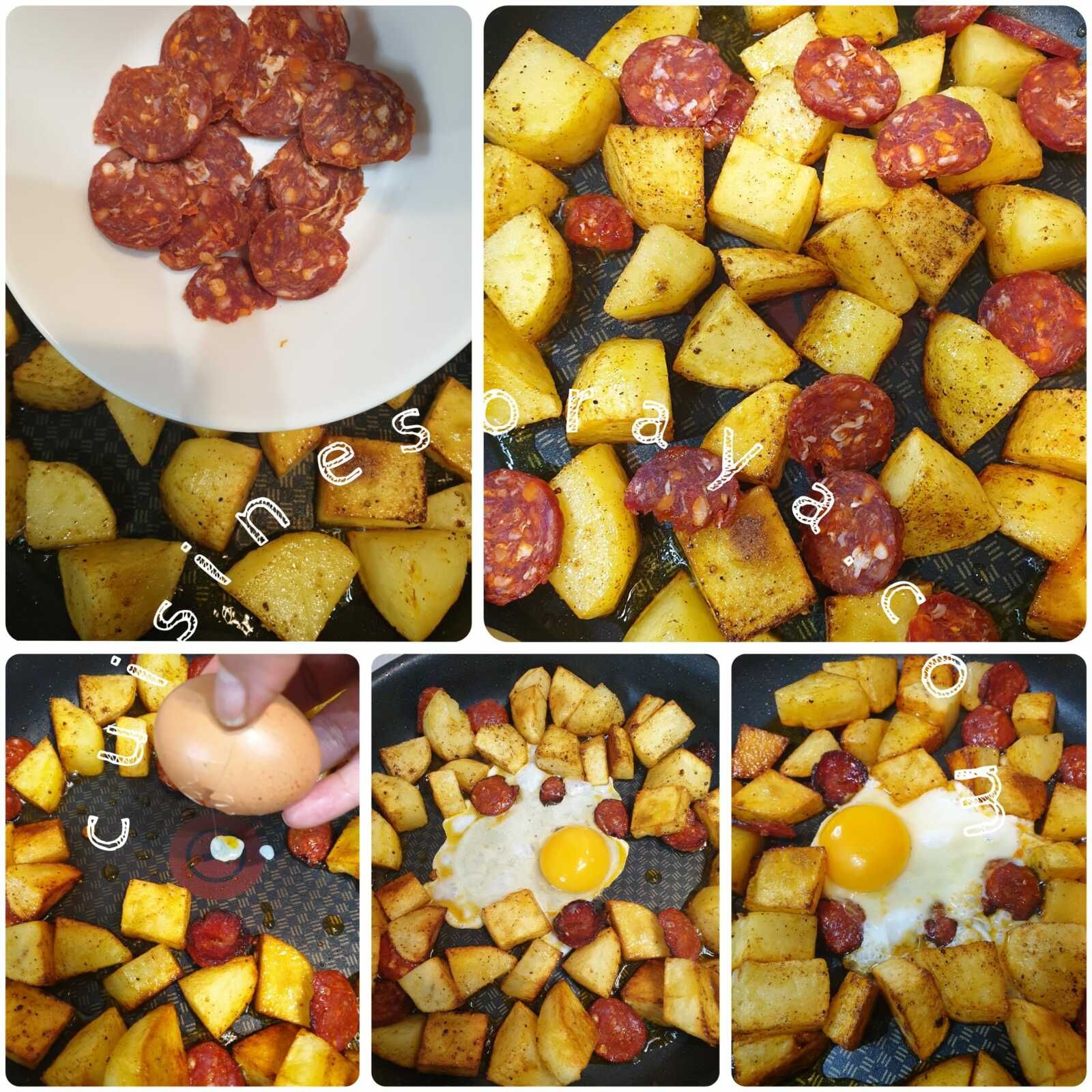 Pomme de terre au chorizo express