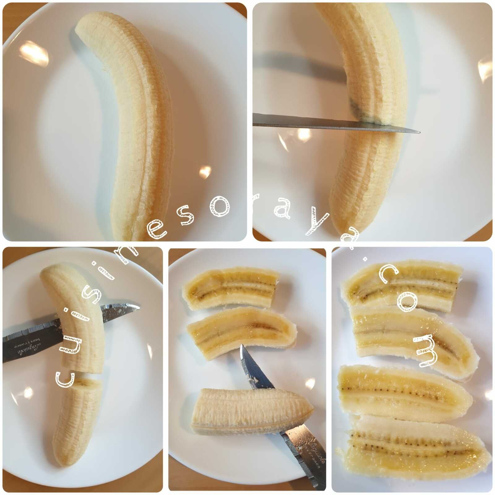 Bouchée choco banane cacahuète