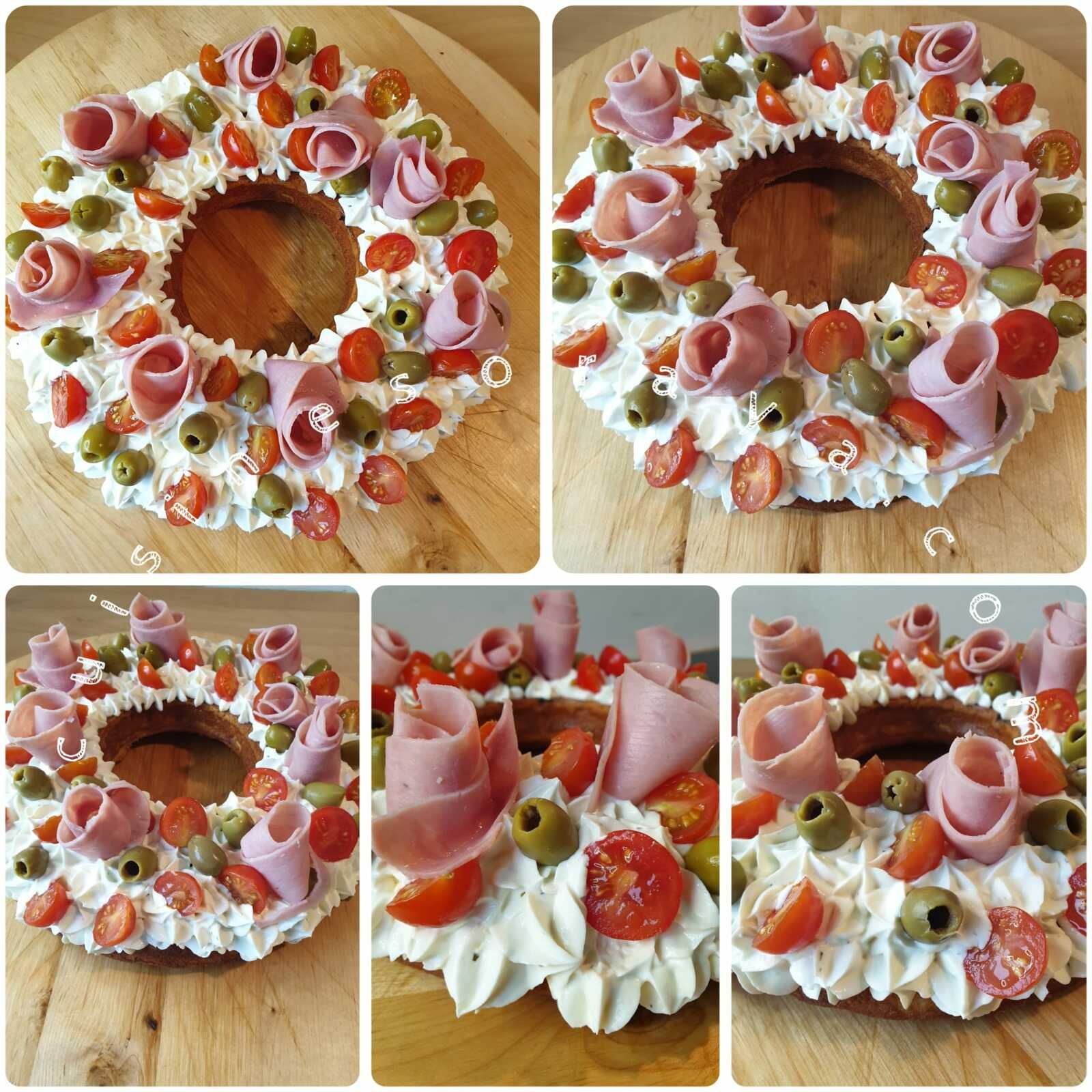 Gâteau couronne salée