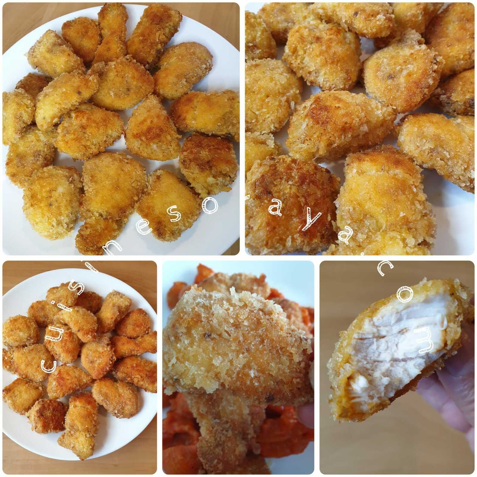 Pâtes à la tomate crémeuse et ses nuggets de poulet épicées