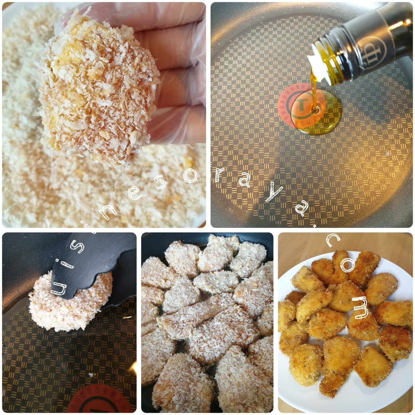 Pâtes à la tomate crémeuse et ses nuggets de poulet épicées