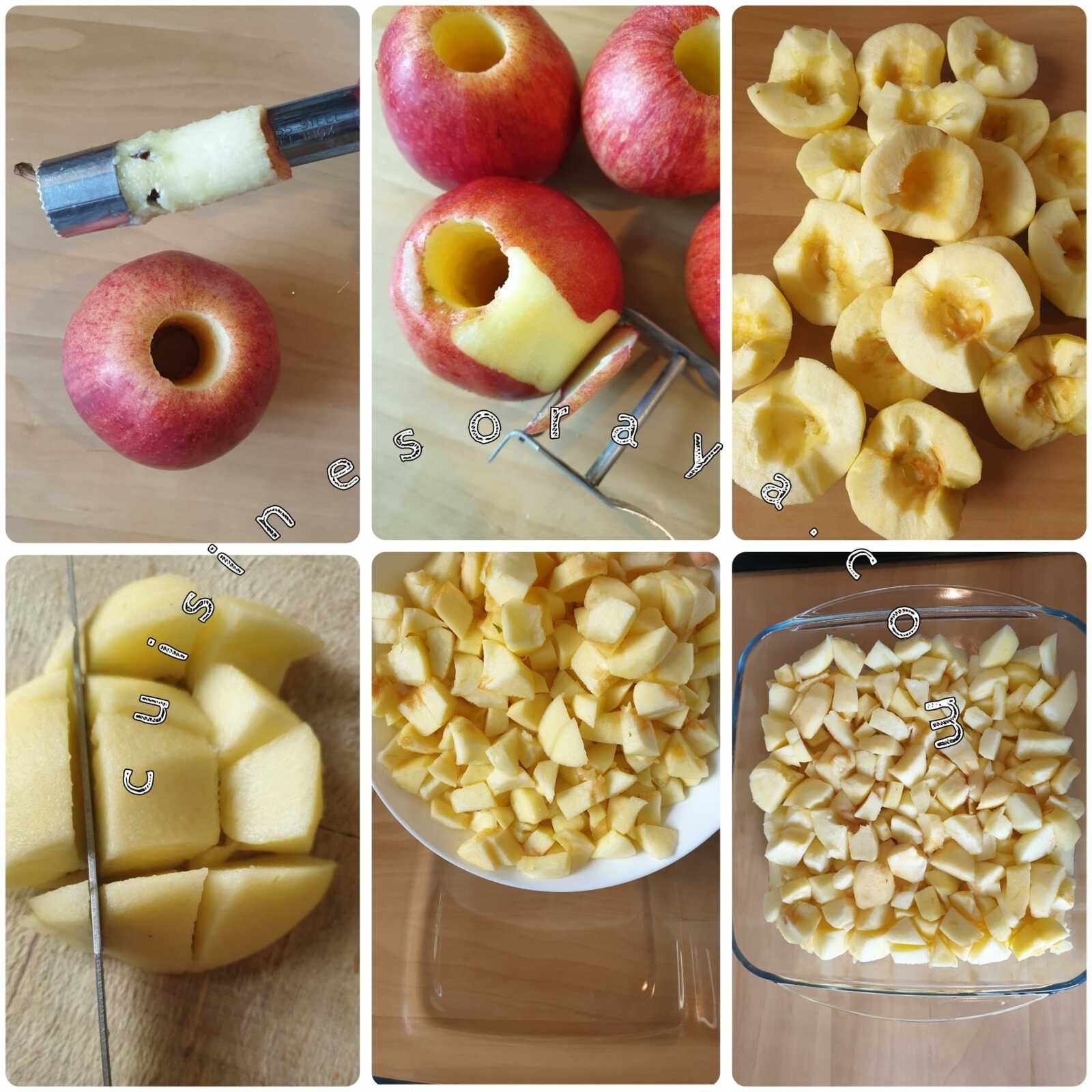 Crumble aux pommes à la noisette et chocolat (à ma façon)