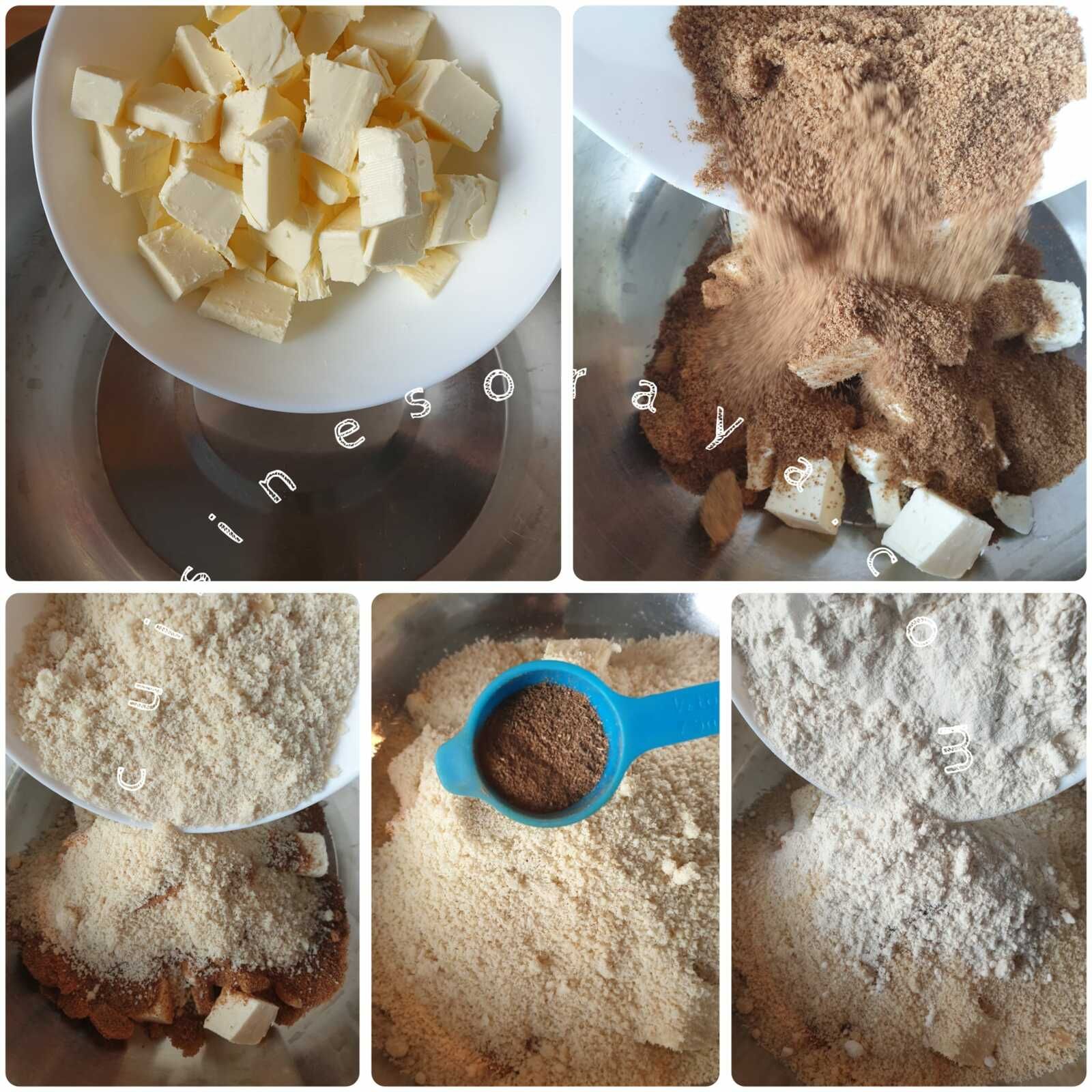Crumble aux pommes à la noisette et chocolat (à ma façon)