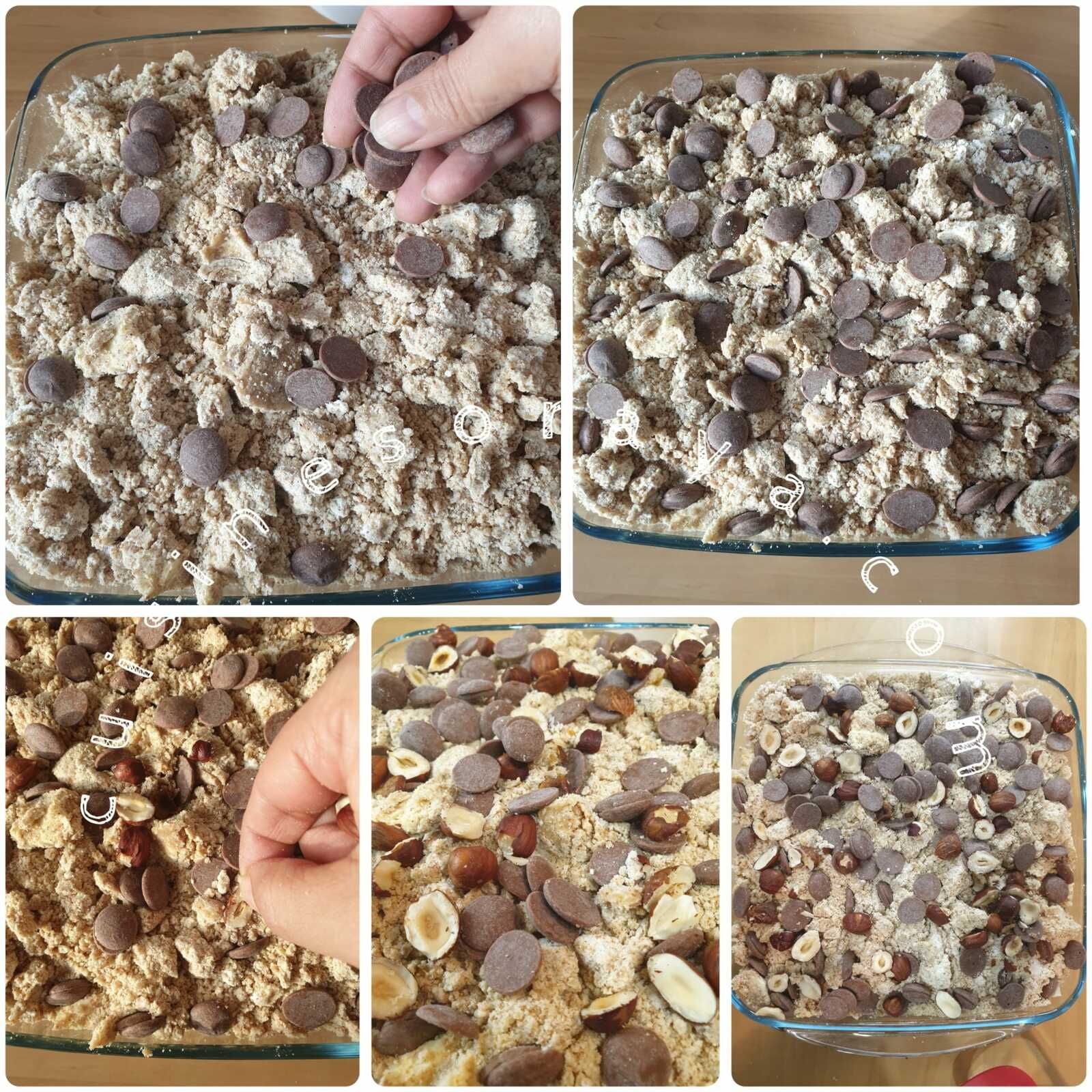 Crumble aux pommes à la noisette et chocolat (à ma façon)