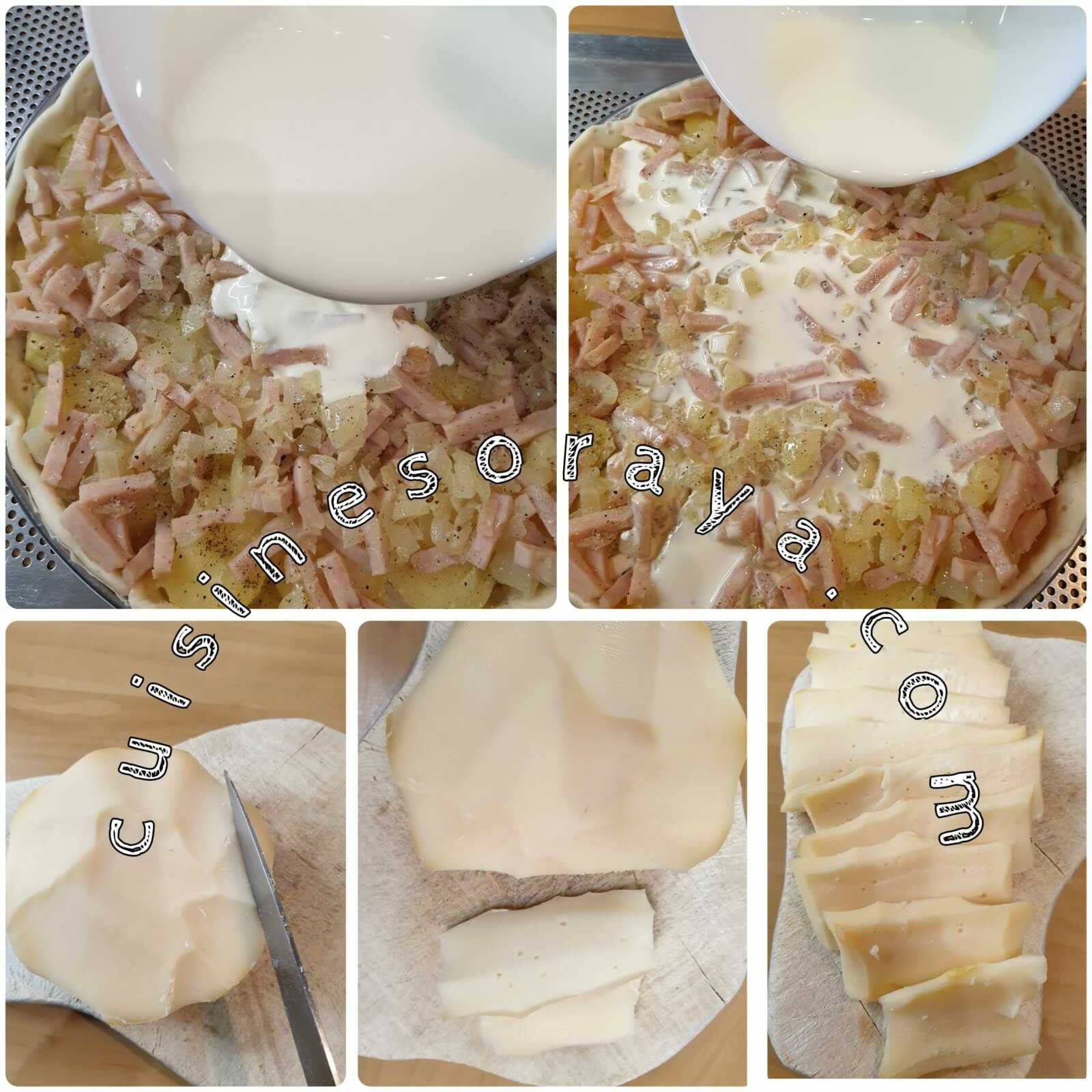 Tarte façon tartiflette