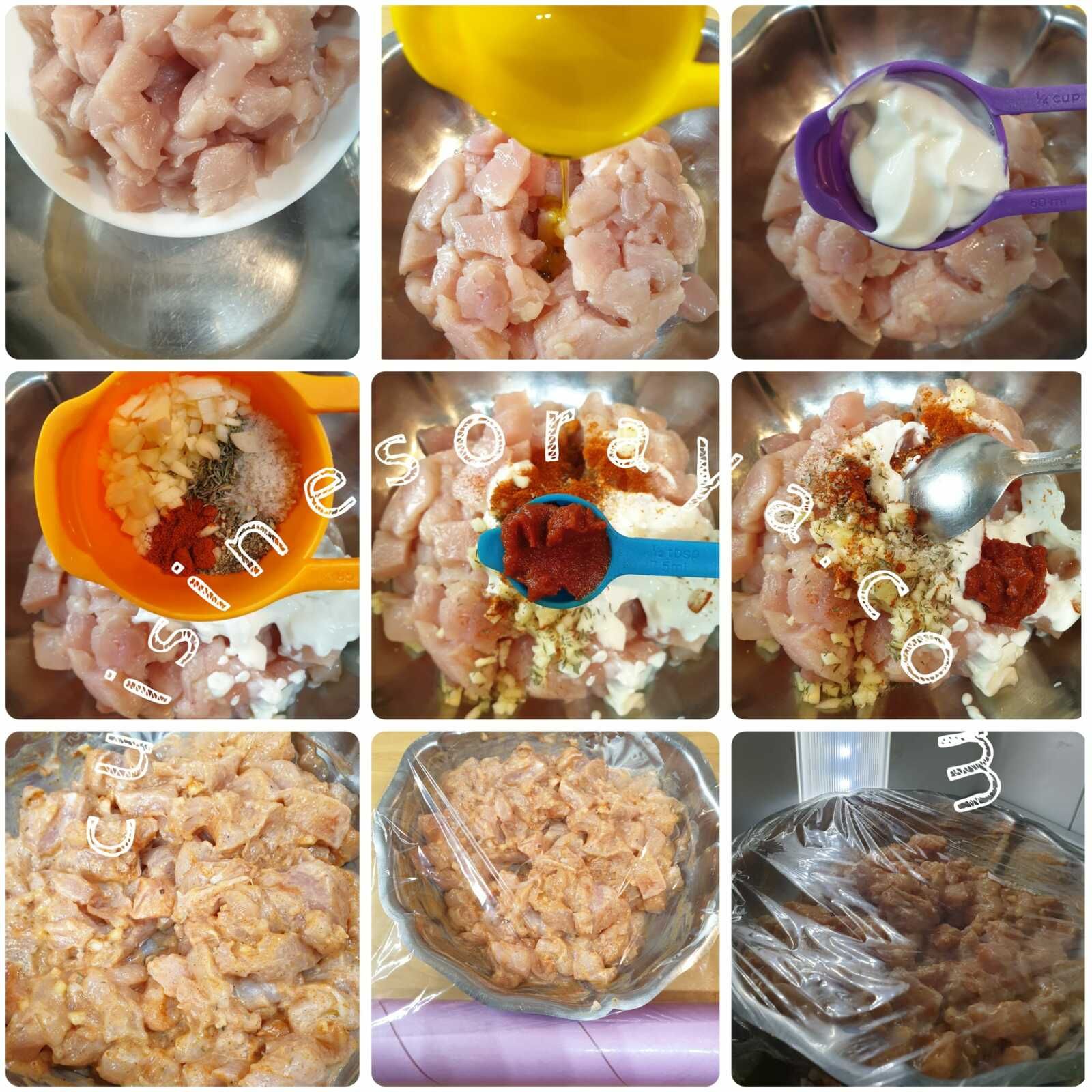 Wrap poulet grillé et crudités sauce au fromage blanc