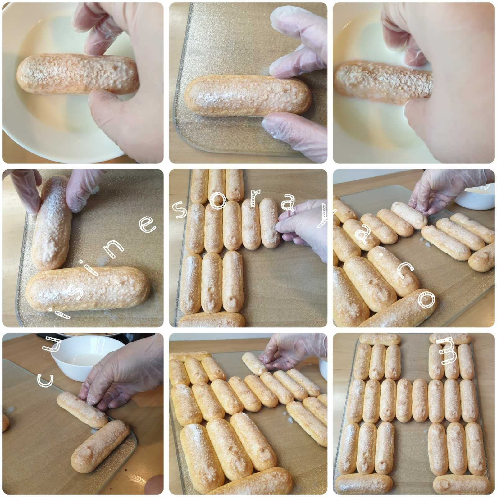 Number ou letter cake express avec des biscuits à la cuillère