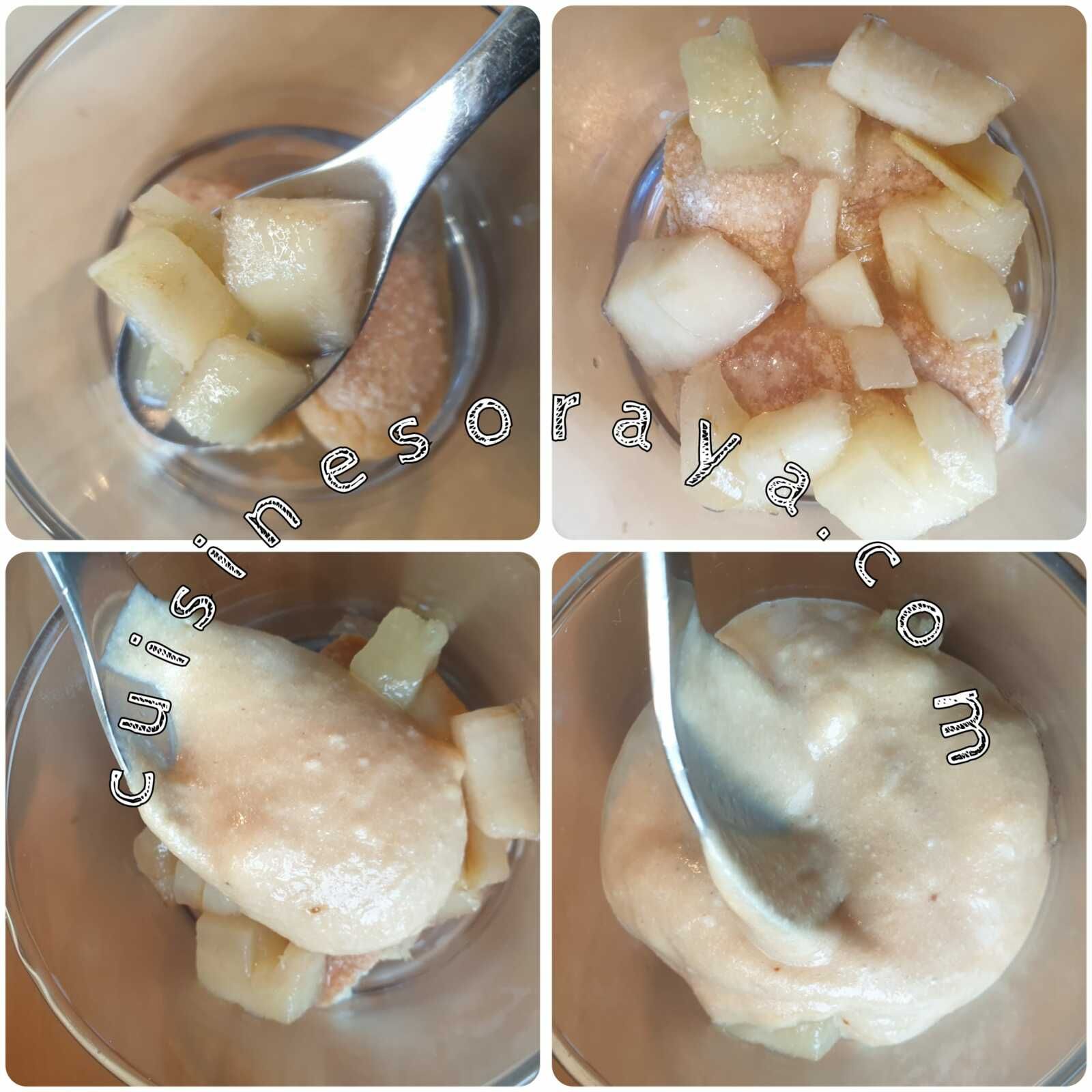 Tiramisu au praliné et poires