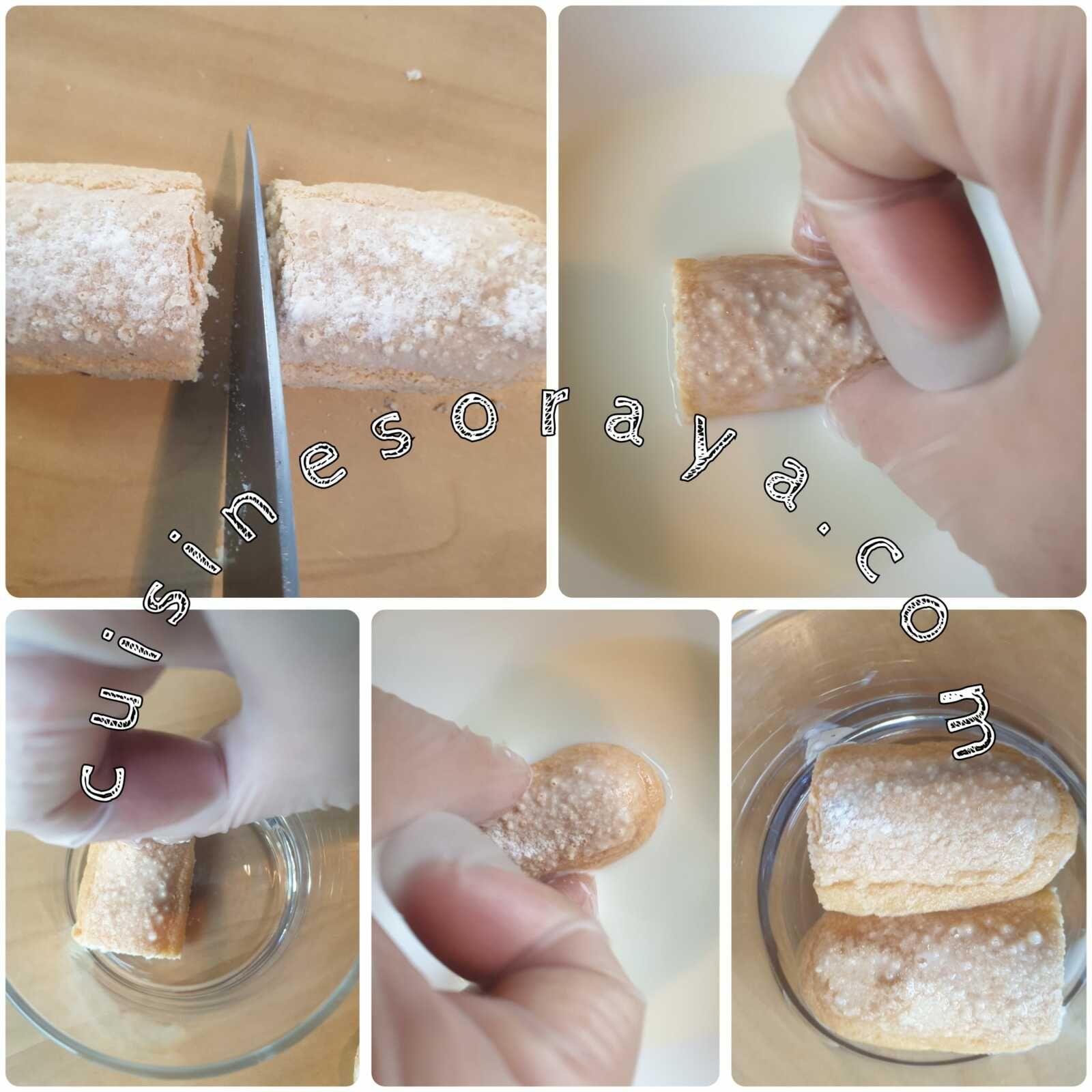 Tiramisu au praliné et poires