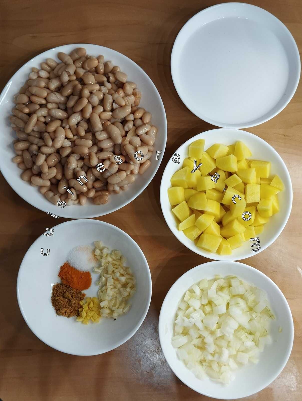Korma d'haricots blanc