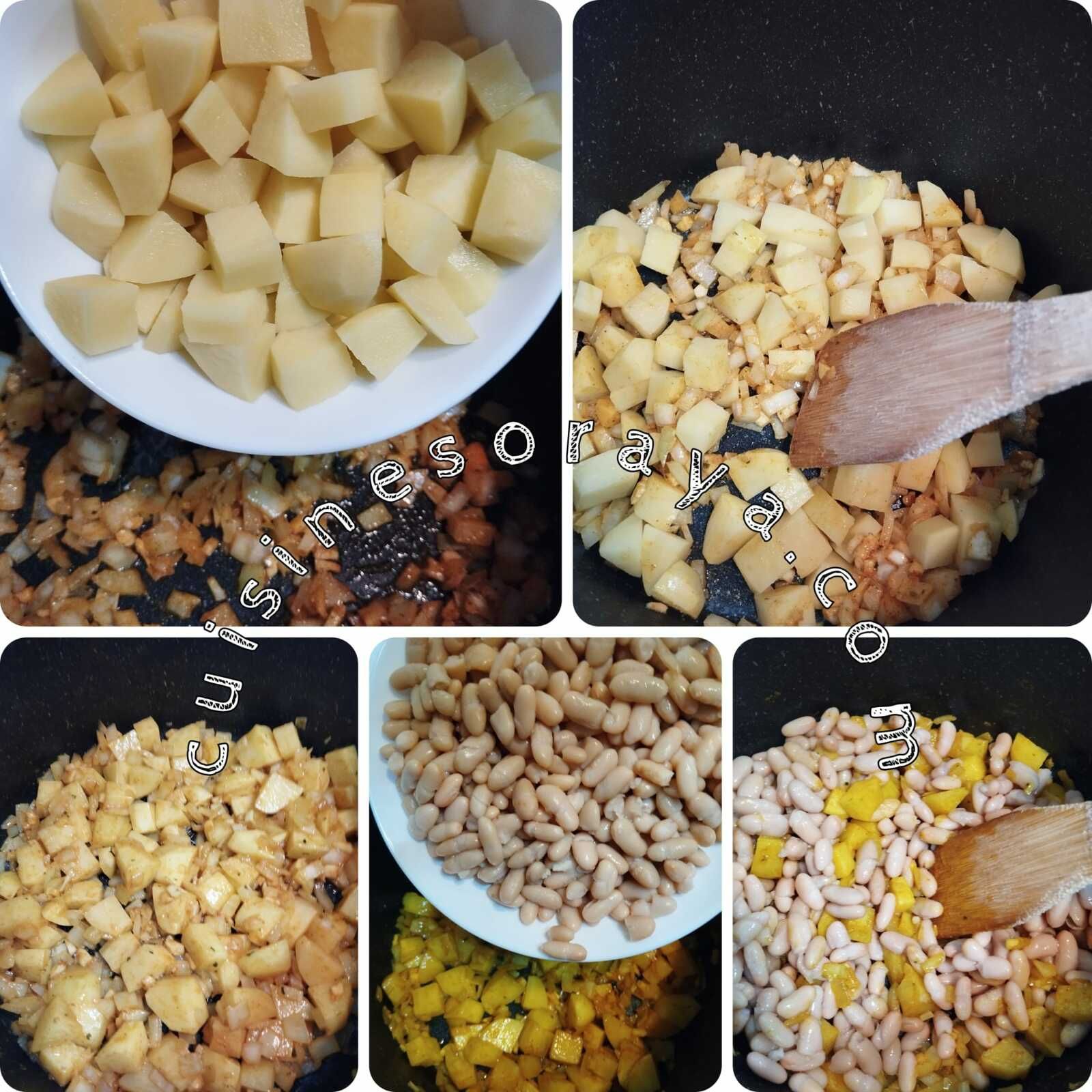 Korma d'haricots blanc