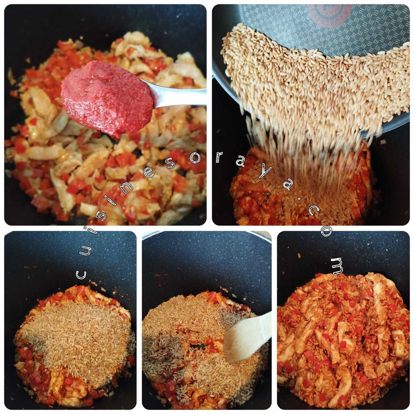 Risoni crémeux au poulet