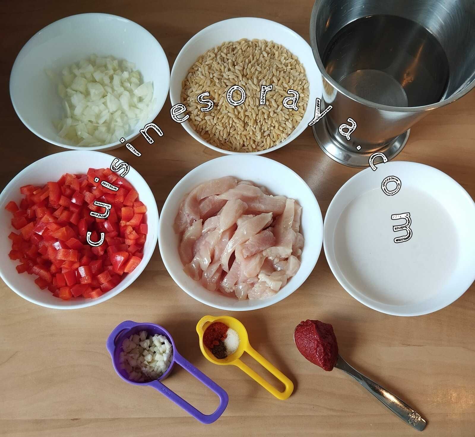 Risoni crémeux au poulet