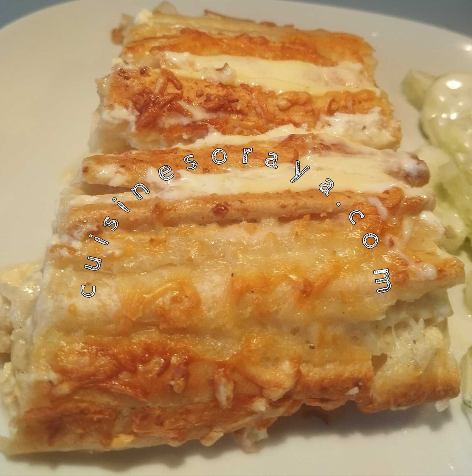 Gratin accordéon façon quiche lorraine