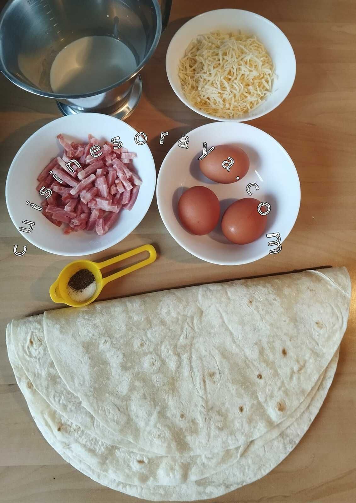 Gratin accordéon façon quiche lorraine