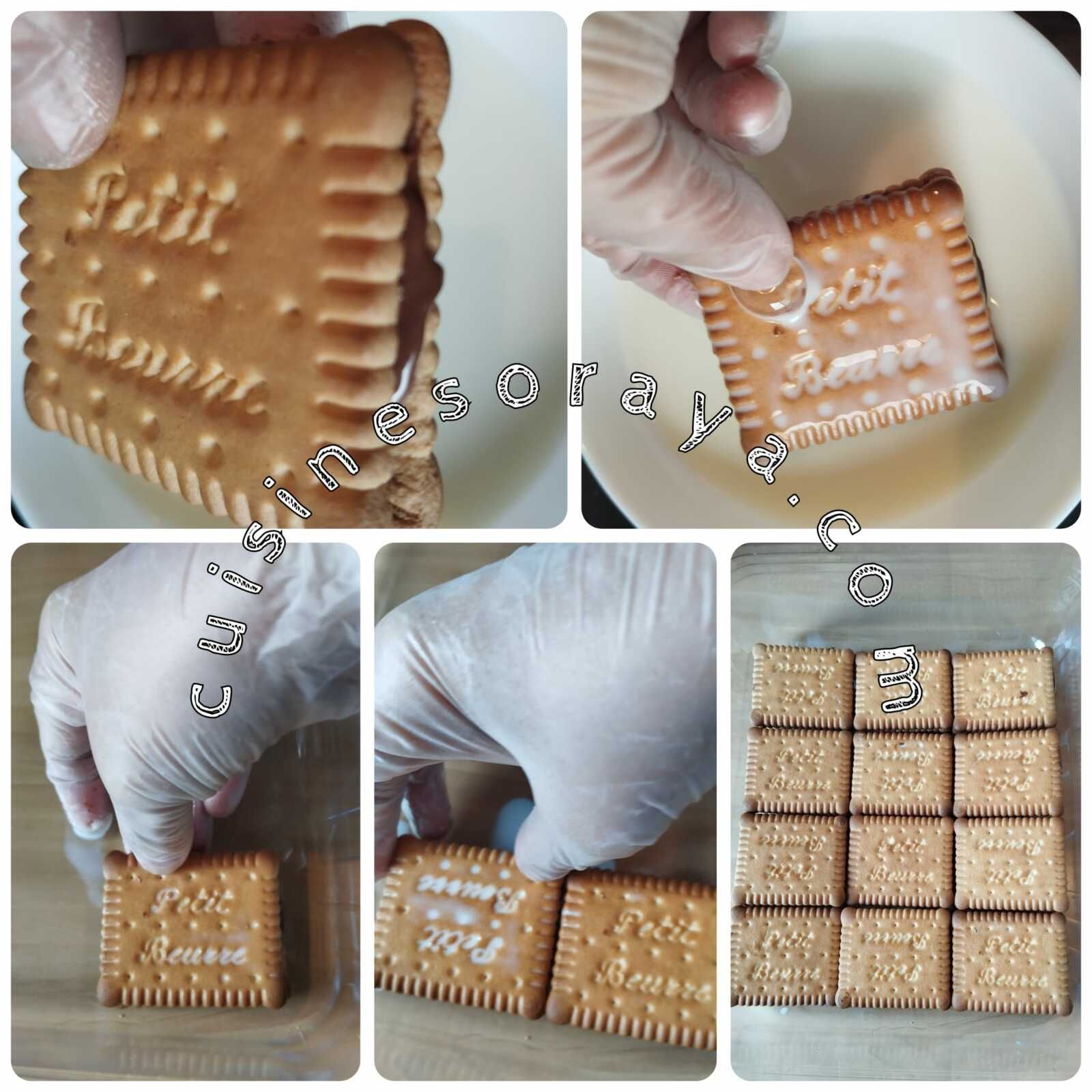 Tiramisu aux petits beurres et au chocolat