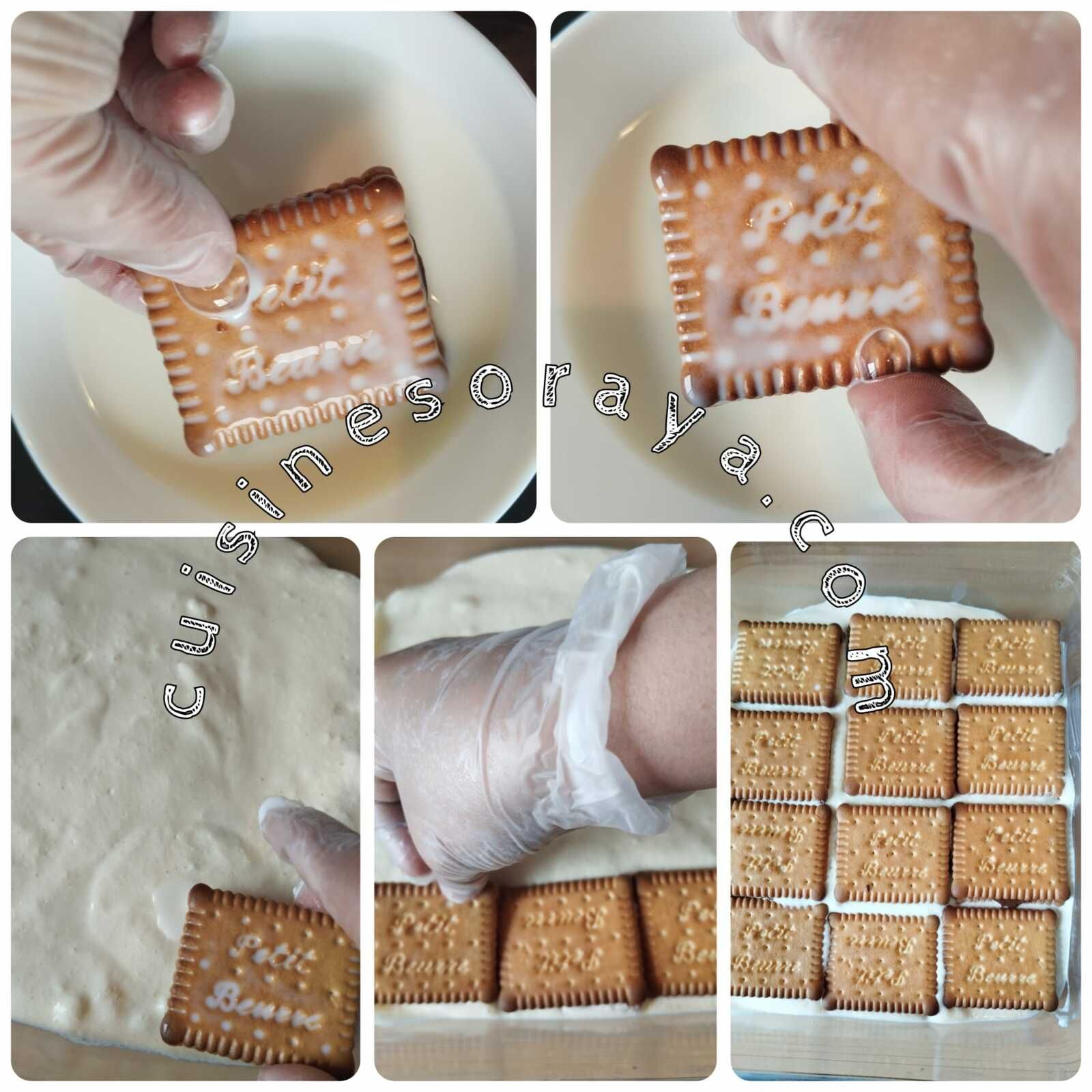 Tiramisu aux petits beurres et au chocolat