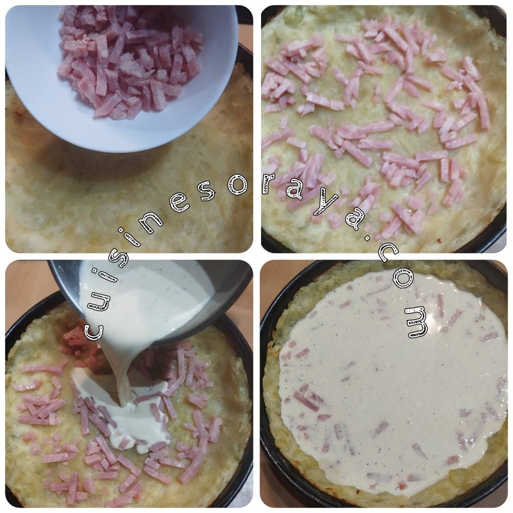Quiche avec pâte aux pommes de terre