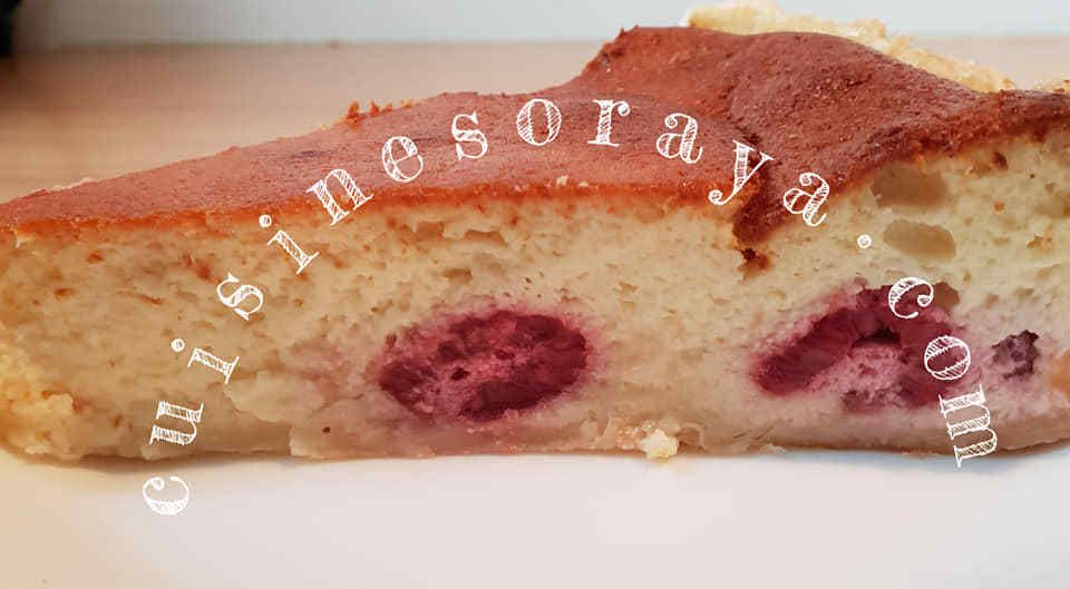 Tarte fromage blanc framboises