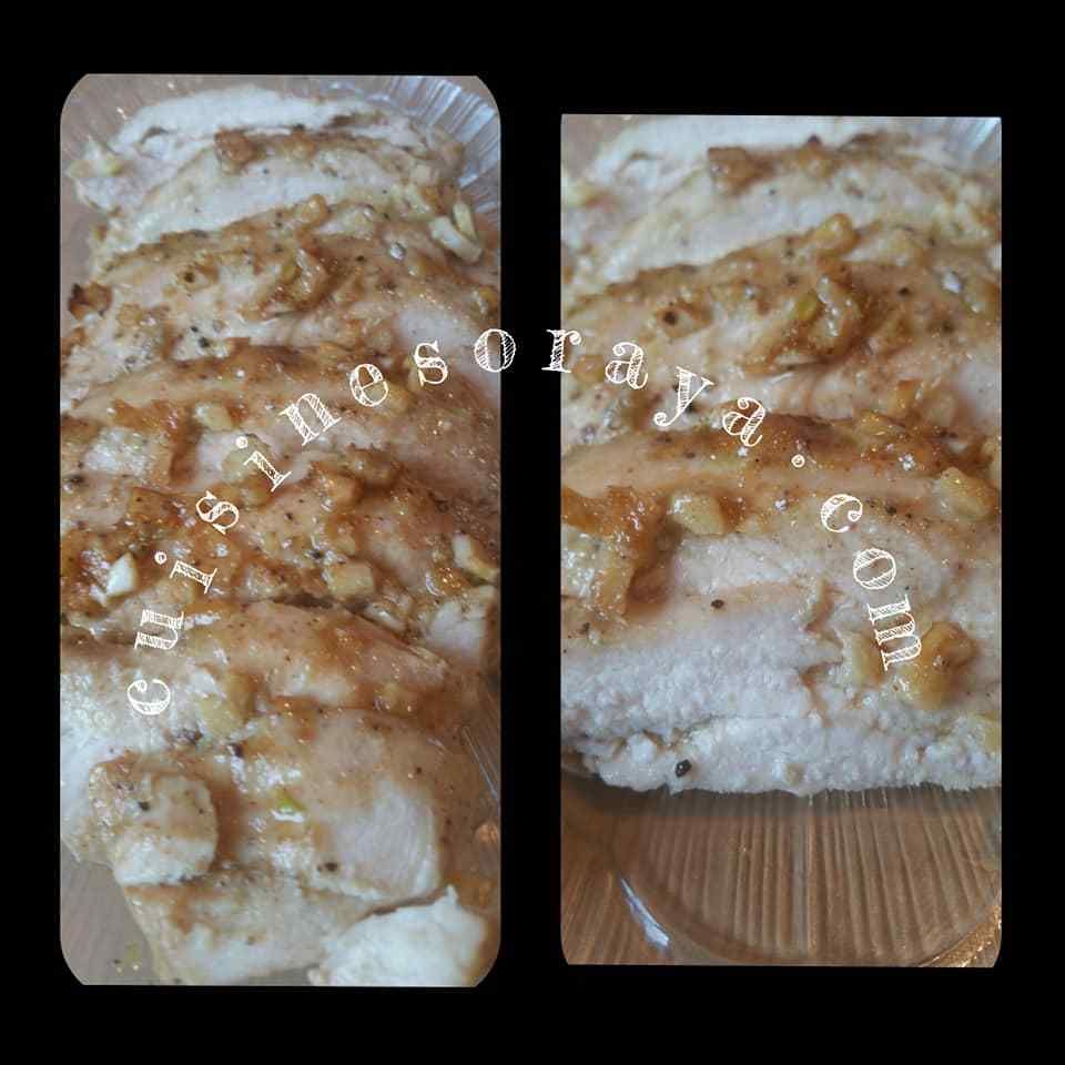 Escalope de poulet rôti