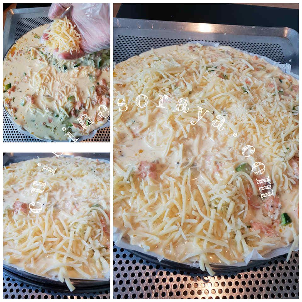 Quiche saumon aux courgettes