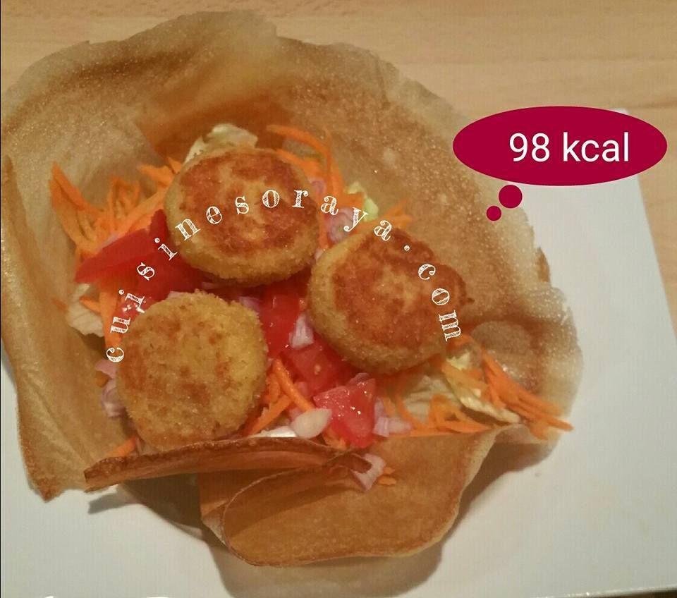 Salade de chèvre chaud en Bol de Brick Croustillant